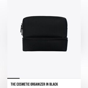 BEIS Black Cosmetic Organizer NWT